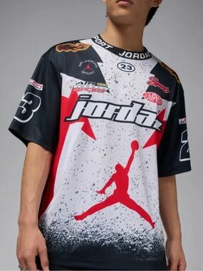 Jordan Black, Red, Yellow 23 Racing Graphic Tee